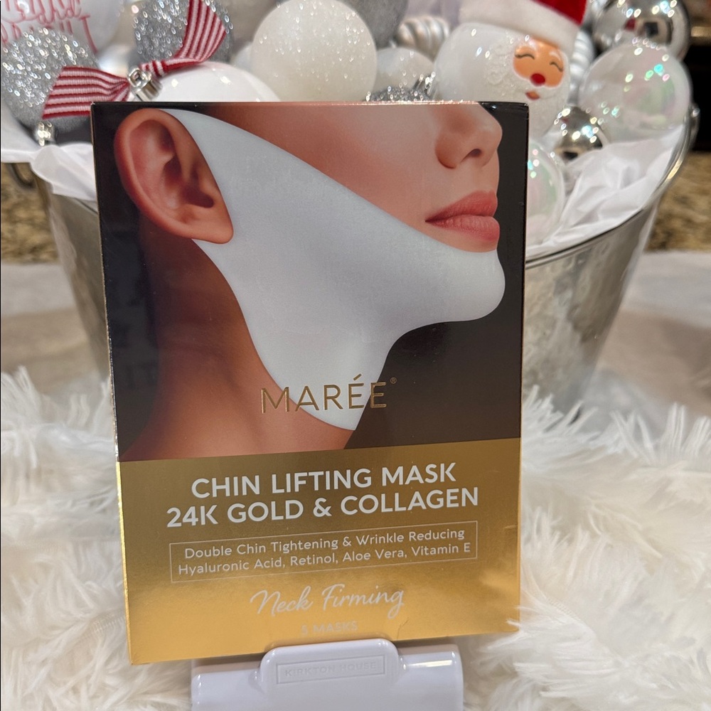 BEST SELLER 24K Gold & Collagen Chin Lifting Mask NWT NIB